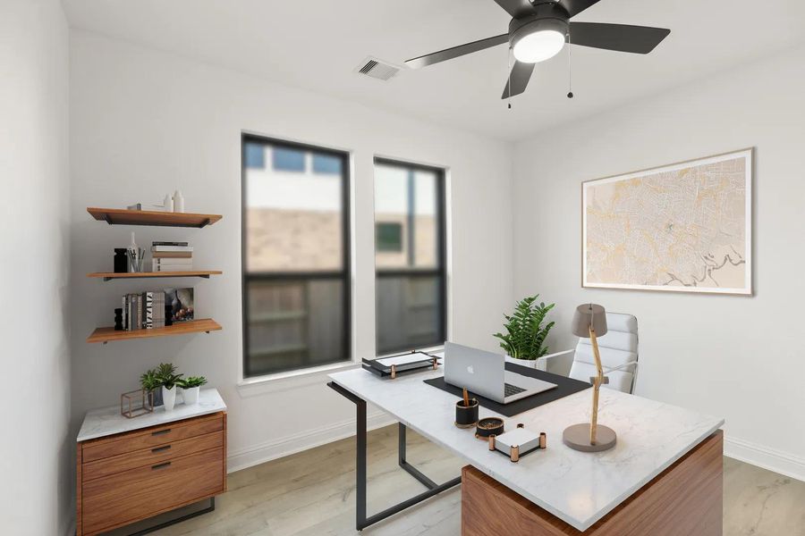 Clay B Home office