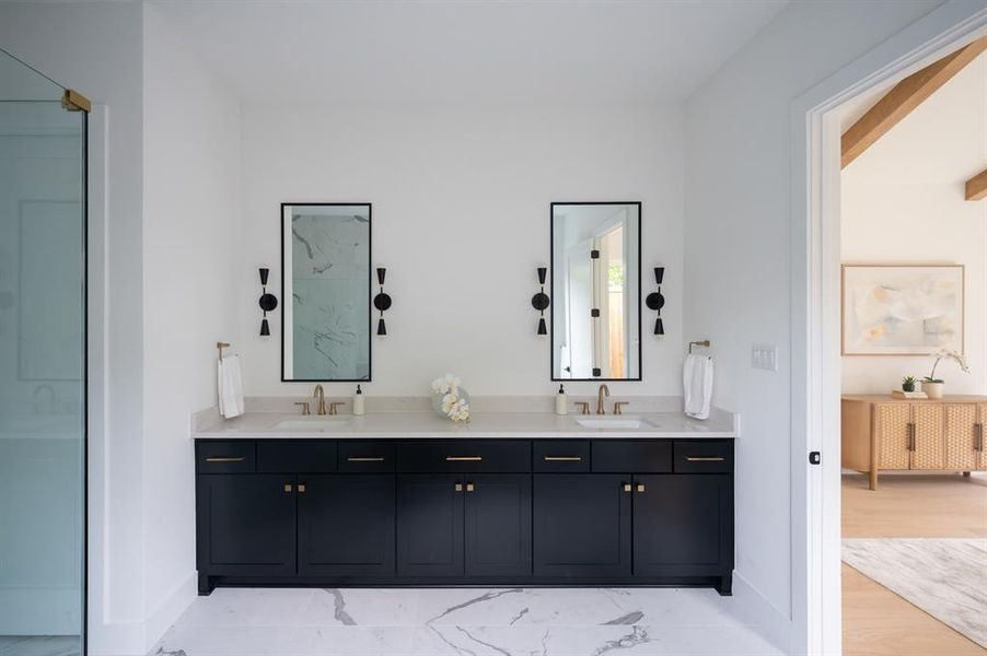 Furnished interior view inside a new home in , Dallas (Image 5).