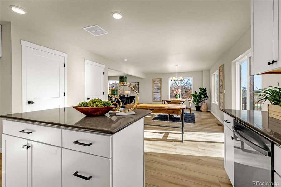 Furnished interior view inside a new home in , Colorado Springs (Image 16).