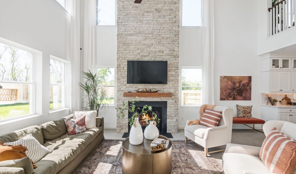 Great room filled with natural light