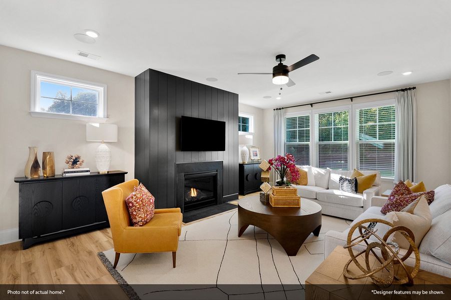 Furnished interior view inside a new home in Sweetbrier, Durham (Image 10).