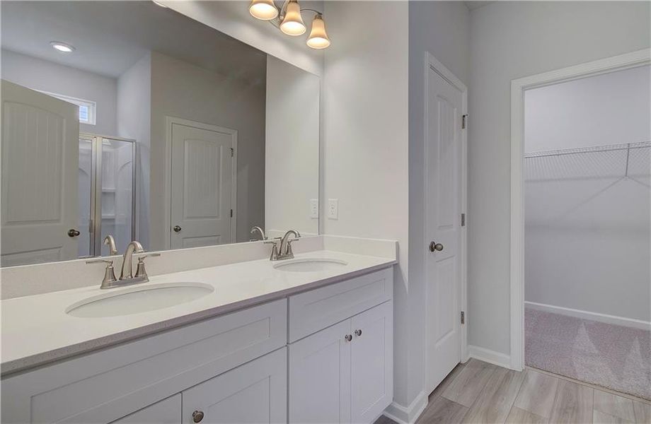 Furnished interior view inside a new home in Enclave at Evergreen, Fairburn (Image 11).