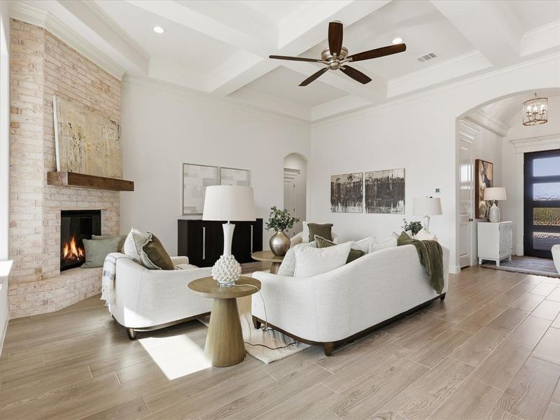 Furnished interior view inside a new home in , Granbury (Image 23).