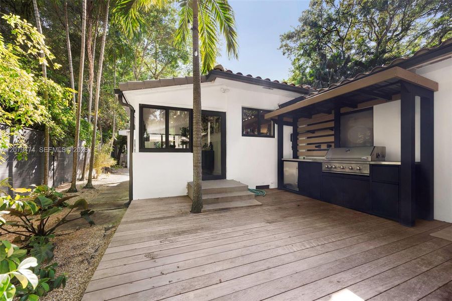Exterior details and patio area of a home in , Miami (Image 21). Exterior details and patio area of a home in , Miami (Image 21).