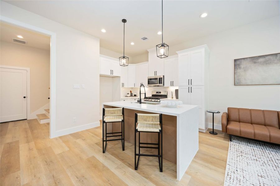 Furnished interior view inside a new home in , Houston (Image 37).