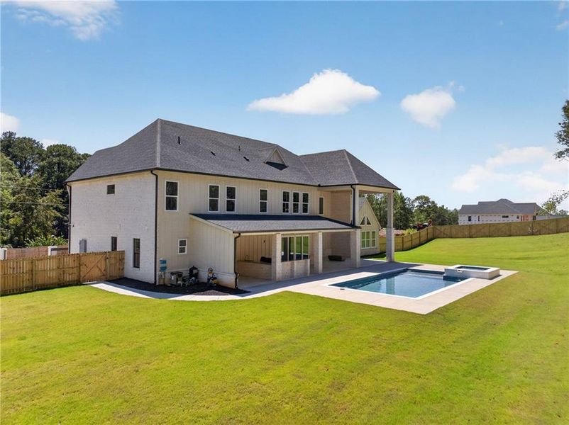 Exterior details and patio area of a home in , Dacula (Image 45).
