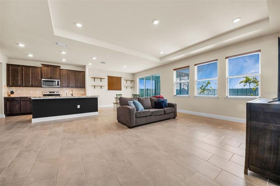 Furnished interior view inside a new home in Mangrove Manor, Apollo Beach (Image 44). Furnished interior view inside a new home in Mangrove Manor, Apollo Beach (Image 44).