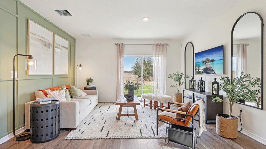 Furnished interior view inside a new home in Crosswinds, Haines City (Image 9).