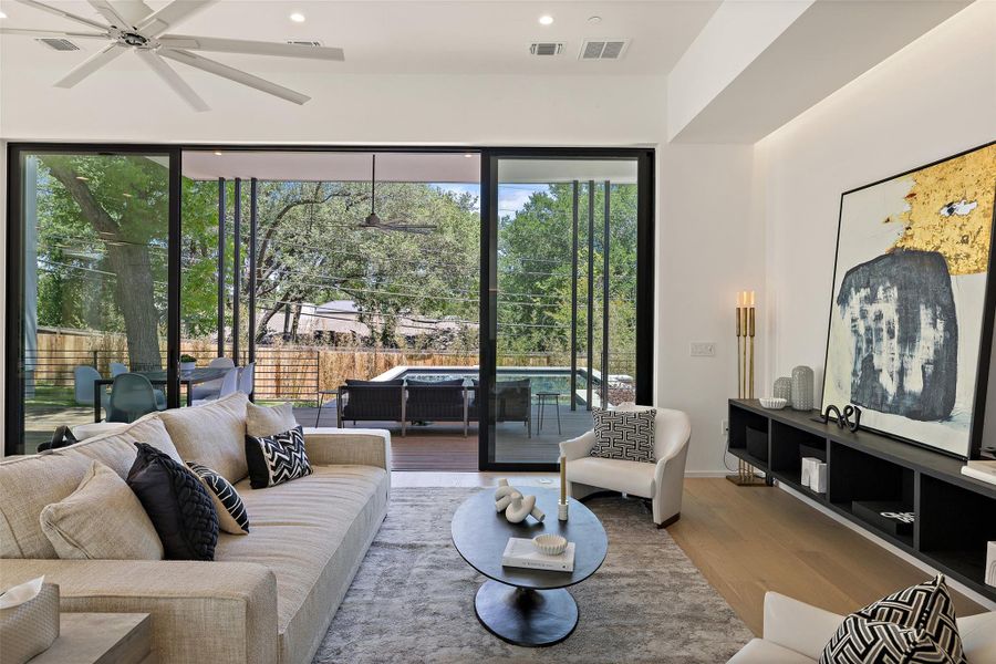 Furnished interior view inside a new home in , Austin (Image 10). Furnished interior view inside a new home in , Austin (Image 10).