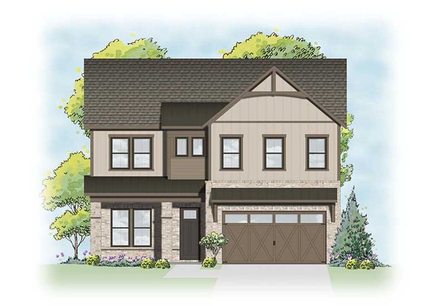 Representative rendering of the exterior for the Bordeaux by Taylor Morrison (Image 3).