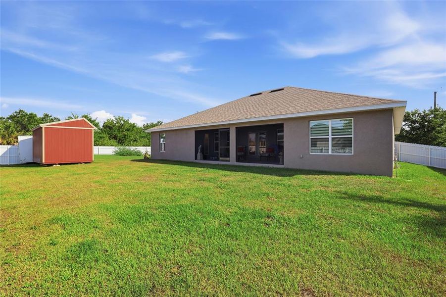 Exterior details and patio area of a home in South Gulf Cove, Port Charlotte (Image 24).