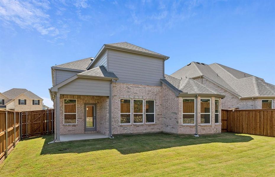 Large fenced in back yard