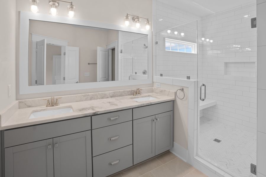 Representative furnished interior of a home built from the Claremont by Bill Clark Homes in Sidbury Landing, Wilmington (Image 15).