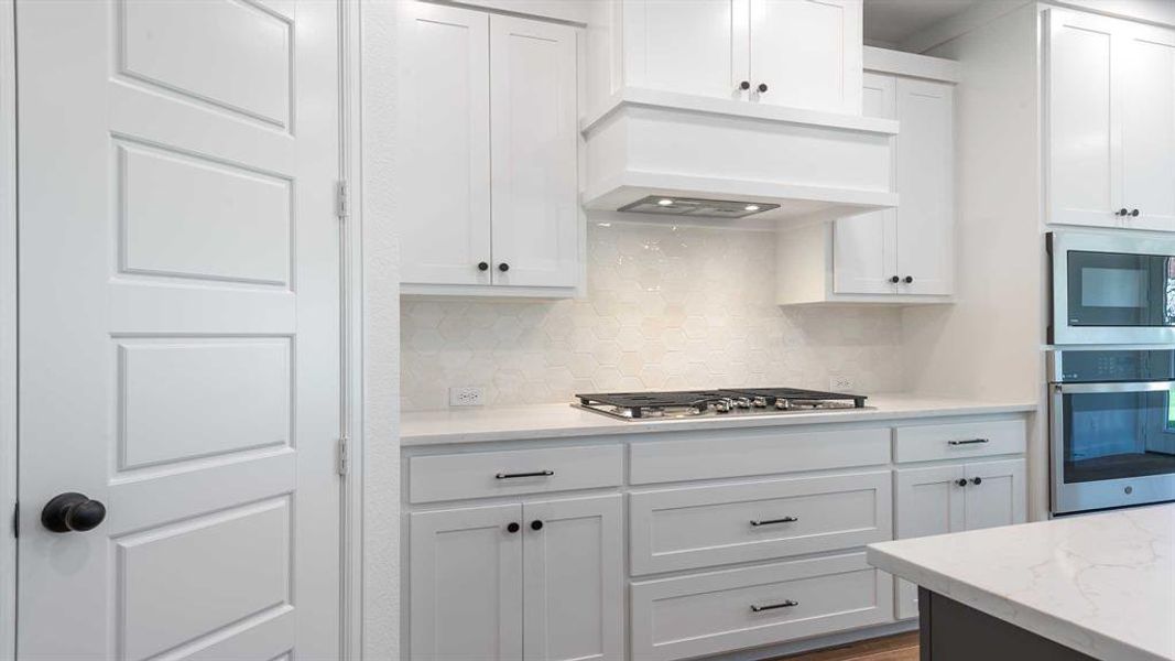 Close-up of interior finishes inside a home in The Heights At Uptown Celina 50', Celina (Image 14).