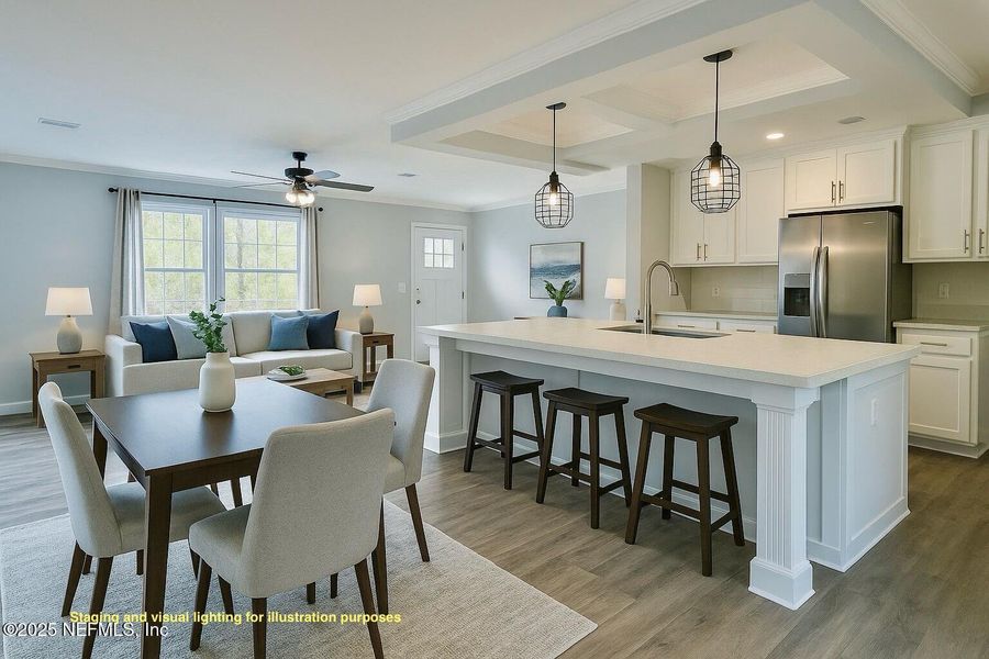 Furnished interior view inside a new home in , Palatka (Image 8).