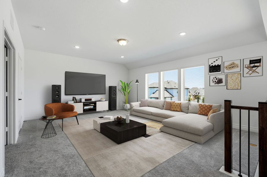 Representative furnished interior of a home built from the Wheeler by Pulte Homes in Corley Farms, Boerne (Image 12).