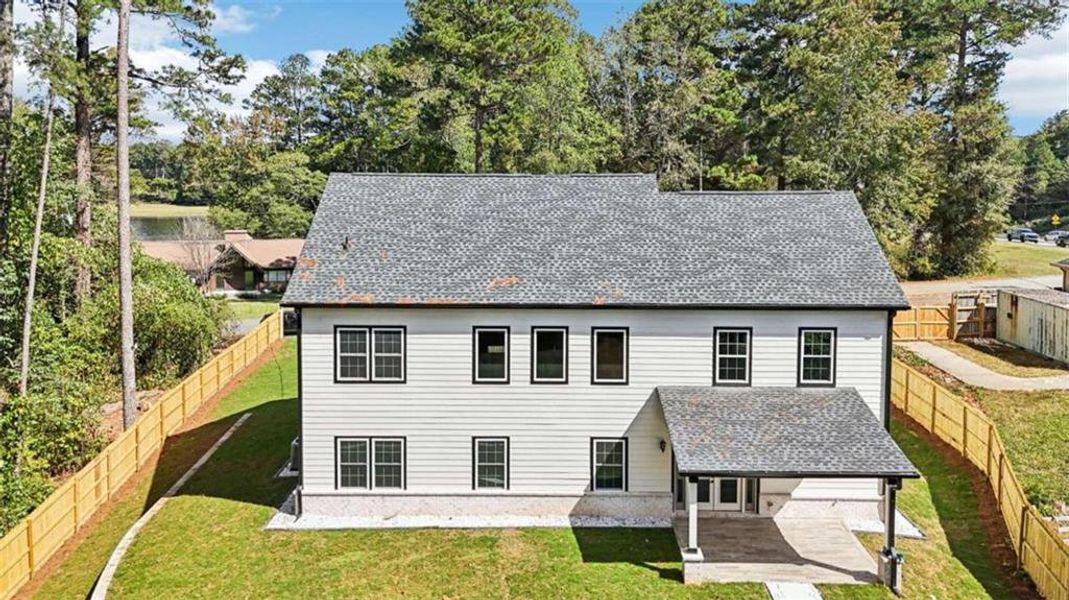 Exterior details and patio area of a home in , Lilburn (Image 39). Exterior details and patio area of a home in , Lilburn (Image 39).