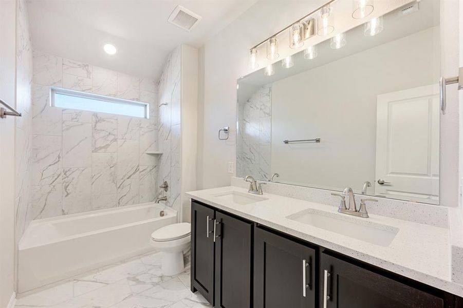 Furnished interior view inside a new home in Hayes Crossing, Midlothian (Image 15).