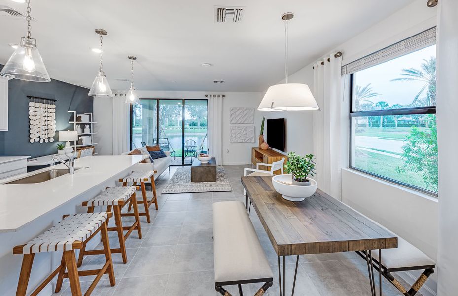 Furnished interior view inside a new home in Sawgrass at Coral Lakes, Cape Coral (Image 7).