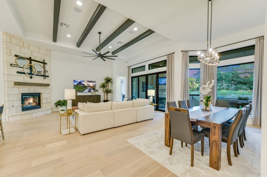 Representative furnished interior of a home built from the San Simeon I by Giddens Homes in Clearwater Ranch, Liberty Hill (Image 11).