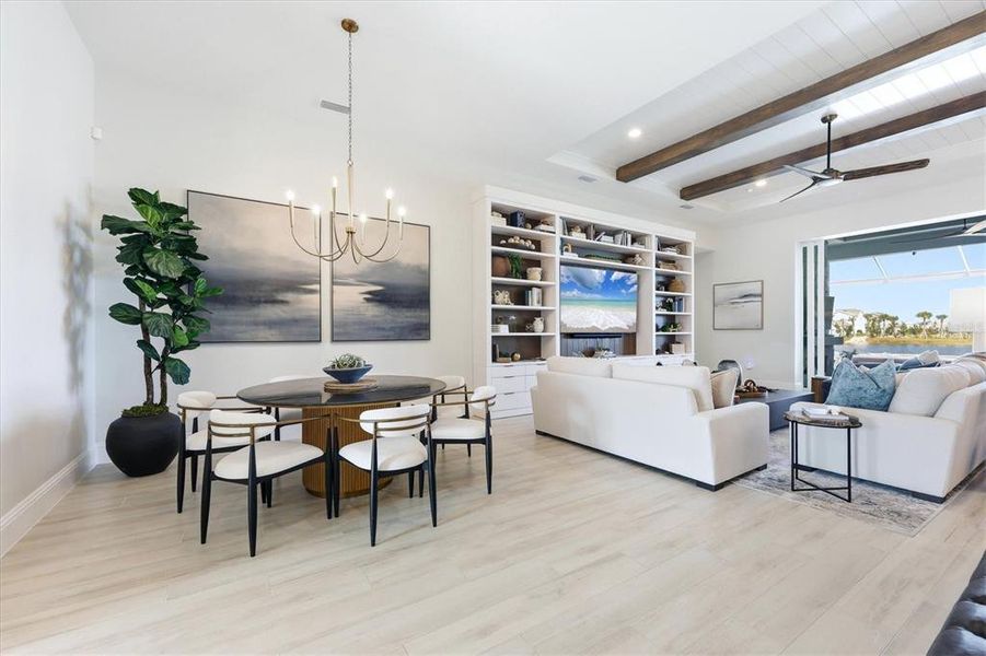 Furnished interior view inside a new home in , Sarasota (Image 13).