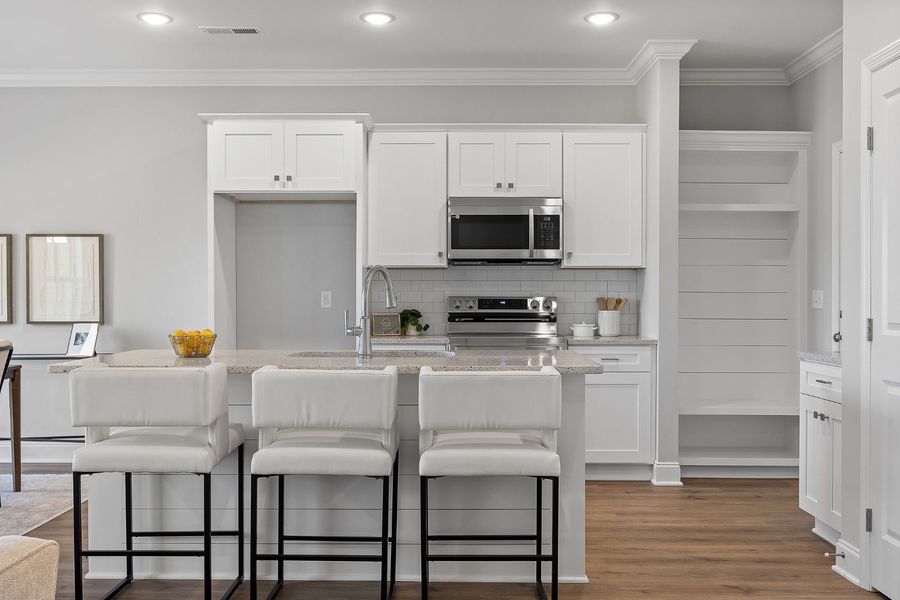 Furnished interior in a model home at The Abaco in Cleveland (Image 26).