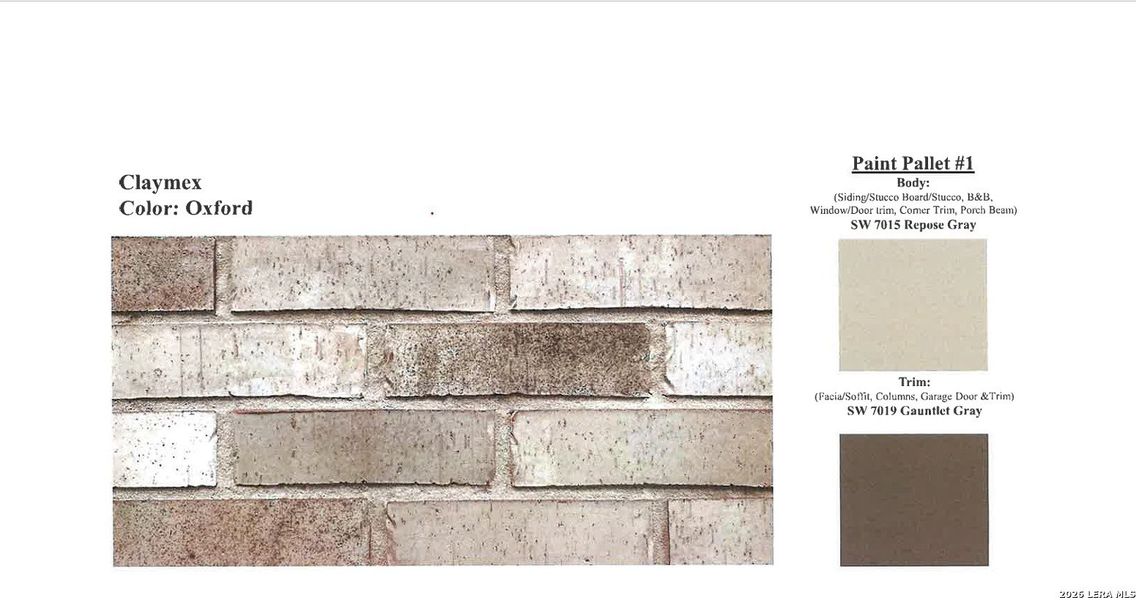 Sample of building materials used in homes in Summerlin, San Antonio (Image 3).