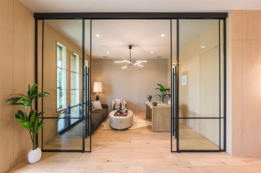 study off entry with hidden back office