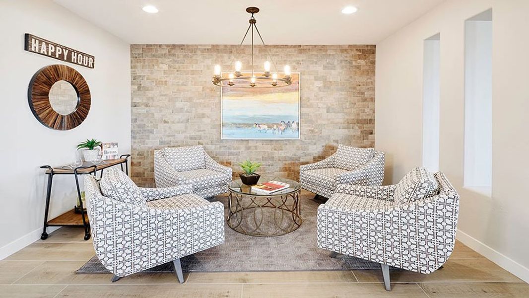 Representative furnished interior of a home built from the 45RM3 by Taylor Morrison in Almeria at Rancho Mercado, Surprise (Image 6). Representative furnished interior of a home built from the 45RM3 by Taylor Morrison in Almeria at Rancho Mercado, Surprise (Image 6).