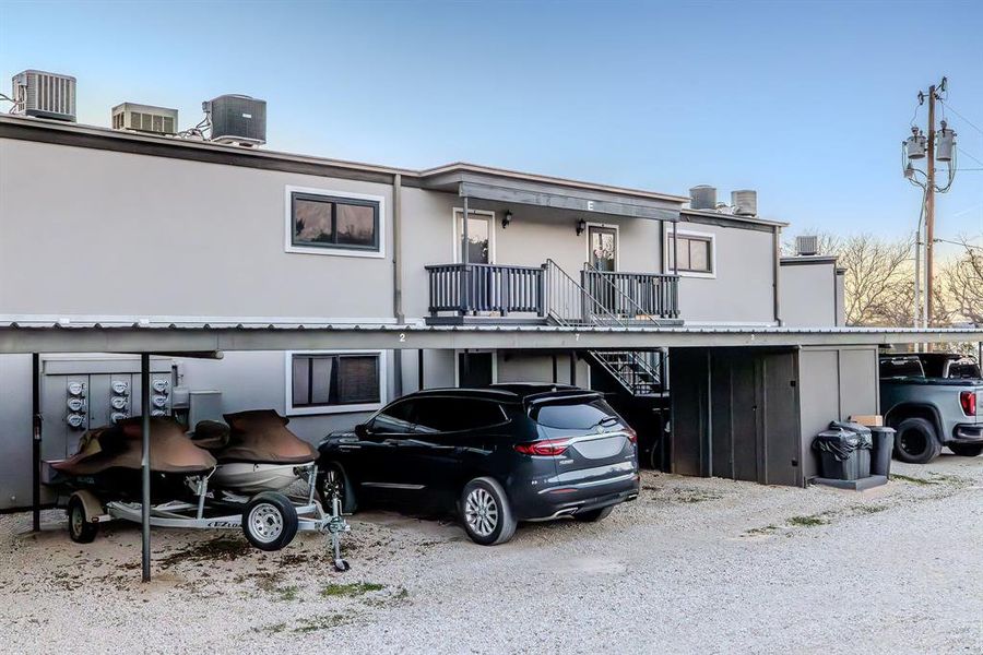 Exterior details and patio area of a home in , Graford (Image 21).