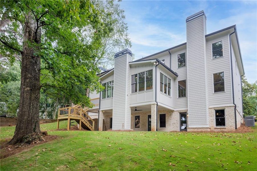 Exterior details and patio area of a home in , Atlanta (Image 26).