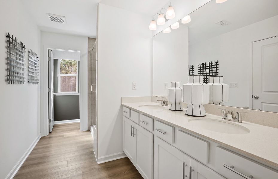 Representative furnished interior of a home built from the Carson by Pulte Homes in Mallard Park, Charlotte (Image 9).