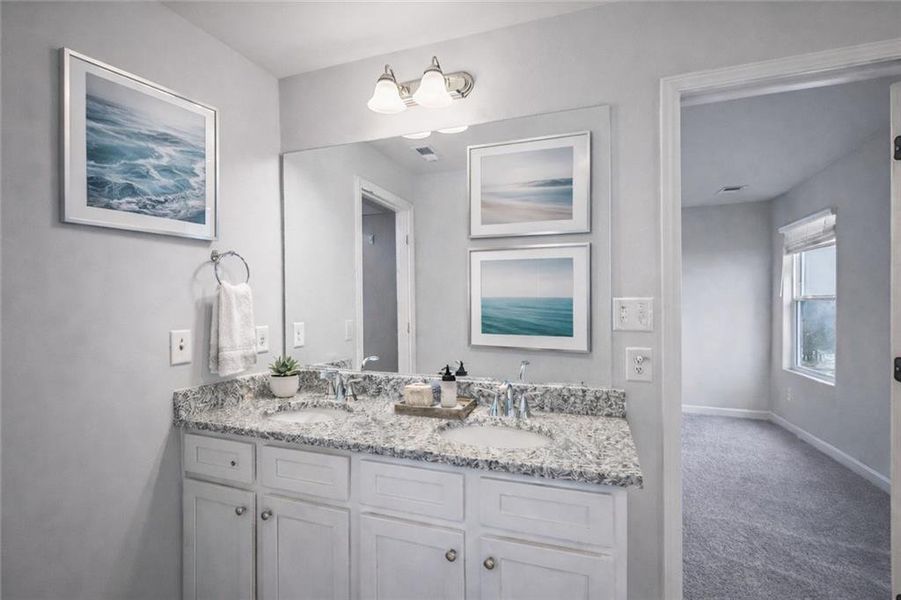 Furnished interior view inside a new home in The Hills at Cedar Creek, Winder (Image 12).