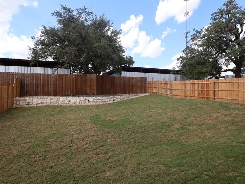 Exterior details and patio area of a home in Edgewood, Leander (Image 19).
