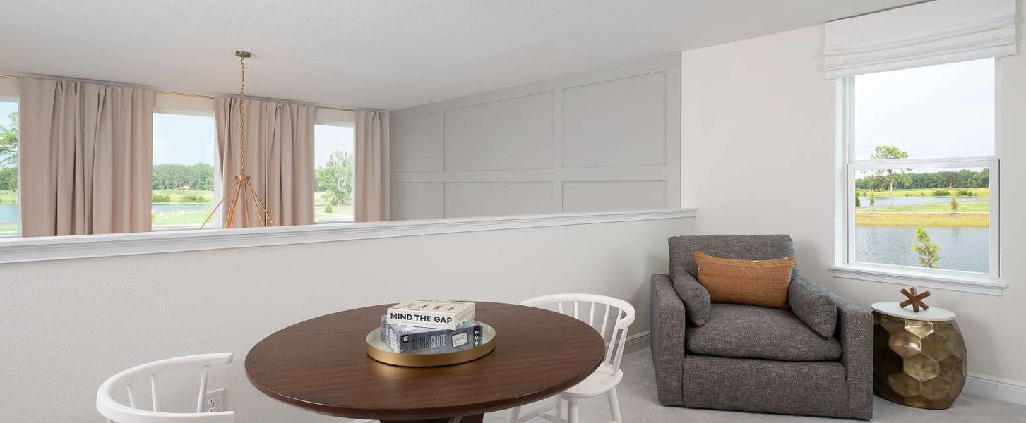 Representative furnished interior of a home built from the Duval II by Ashton Woods in Northlake Traditional, Winter Garden (Image 12).