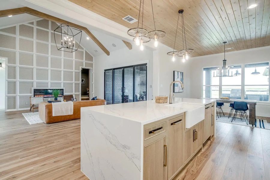 Representative furnished interior of a home built from the The Carley by Elmwood Custom Homes in Byrum Ranch, Maypearl (Image 35).