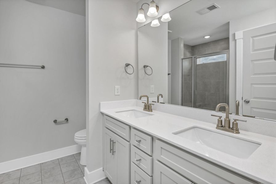 Furnished interior view inside a new home in Lake Carolina Townhomes, Columbia (Image 16).