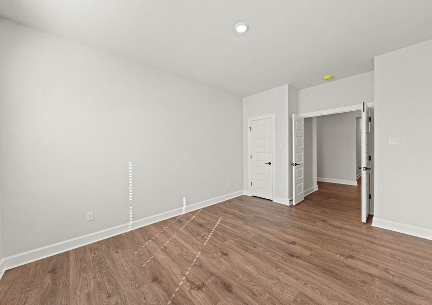 The flex room with double doors