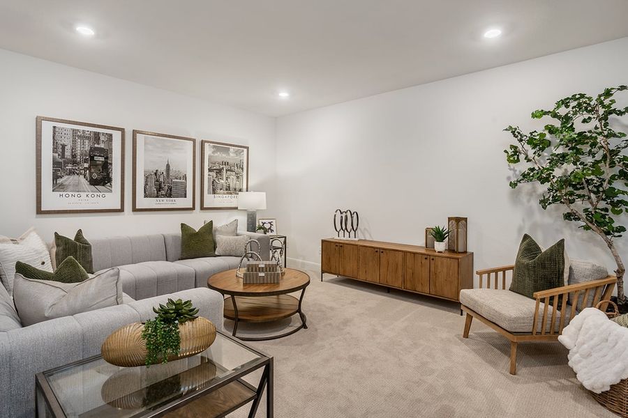 Furnished interior view inside a new home in Travisso, Leander (Image 10).