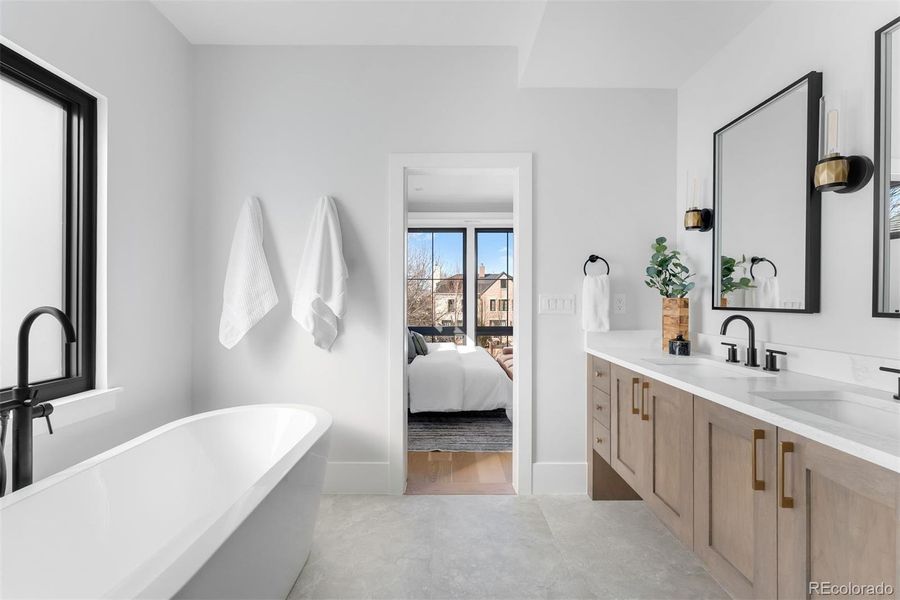 Furnished interior view inside a new home in , Denver (Image 17).