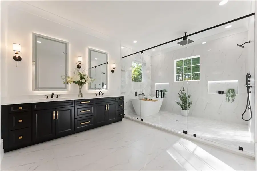 Furnished interior view inside a new home in , Monroe (Image 10).