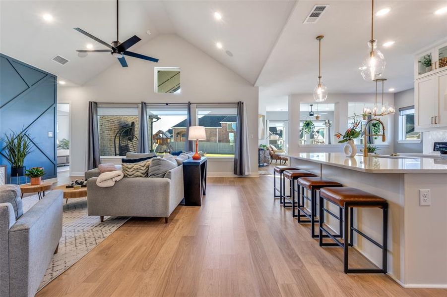 Furnished interior view inside a new home in Pecan Square - Estates, Northlake (Image 13).