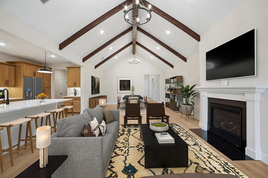 Furnished interior view inside a new home in Elevon, Lavon (Image 18). Furnished interior view inside a new home in Elevon, Lavon (Image 18).