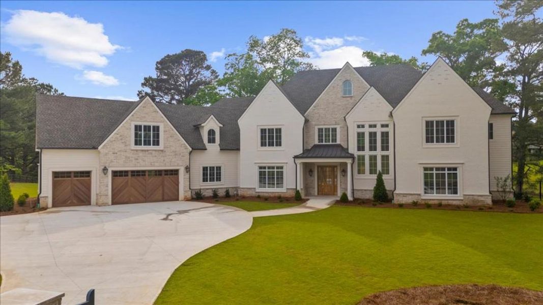 Front exterior of a new home in , Canton, GA, highlighting curb appeal (Image 28).