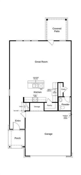 This floor plan features 4 bedrooms, 2 full baths, 1 half bath and over 2,300 square feet of living space.