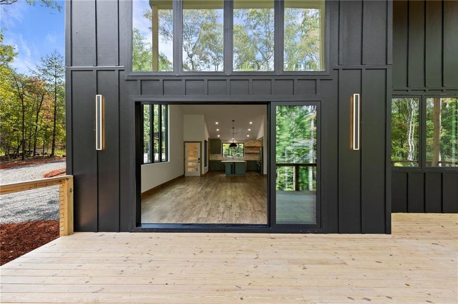 Exterior details and patio area of a home in , Mineral Bluff (Image 2).