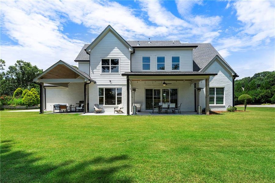 Front exterior of a new home in , Dacula, GA, highlighting curb appeal (Image 24).
