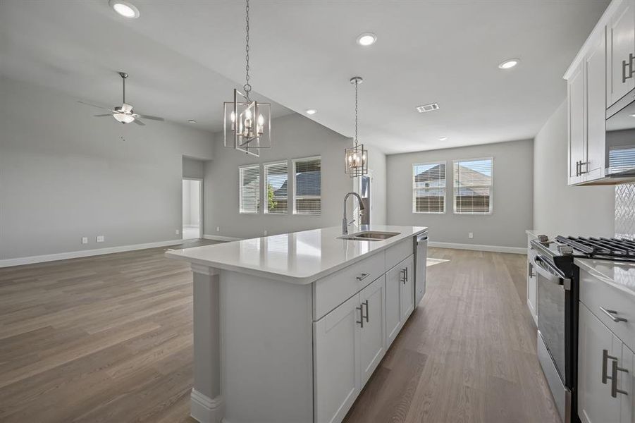 Furnished interior view inside a new home in Lakehaven - Premier Series, Farmersville (Image 7).