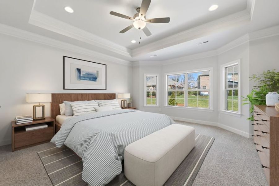 Furnished interior view inside a new home in Weybridge, Burlington (Image 17).