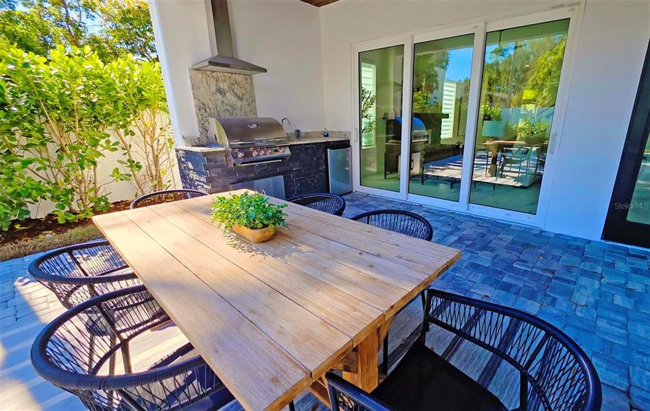 Exterior details and patio area of a home in , Sarasota (Image 32).